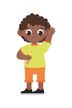 Mutlu afro çocuk