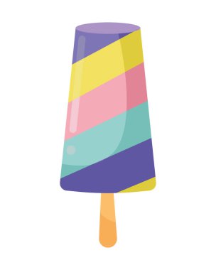 Yapıştırılmış gökkuşağı dondurması