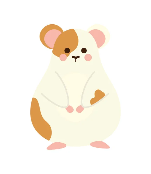 Cute hamster cartoon — Stock Vector