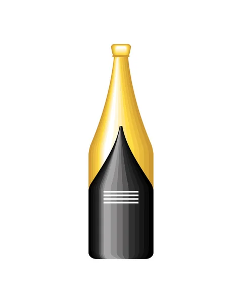 Bouteille de champagne boisson — Image vectorielle
