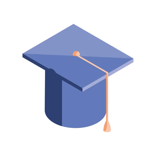 Icône de chapeau de graduation — Image vectorielle