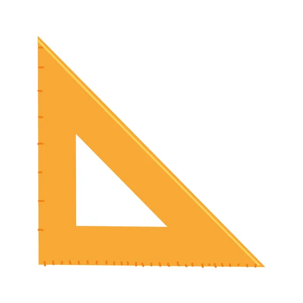 Geometric triangle ruler — Stock Vector