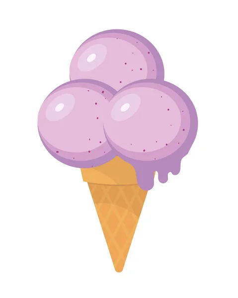 Ice cream scoops — Stock Vector