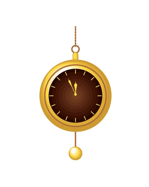 Reloj elegante colgante — Vector de stock