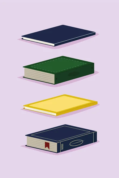 Set different books — Stock Vector