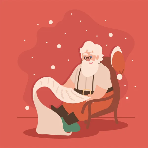 Список пожеланий Санта-Клауса — стоковый вектор
