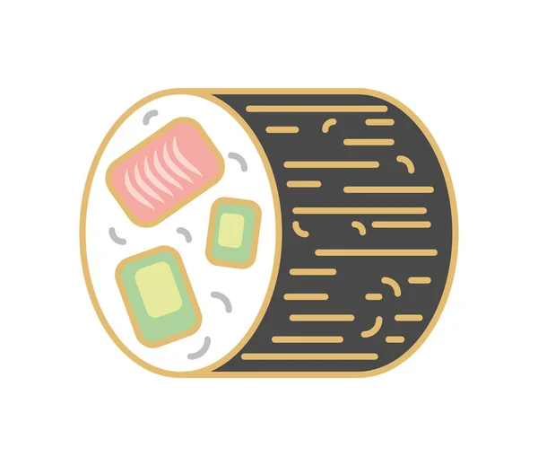 东方寿司小吃 — 图库矢量图片