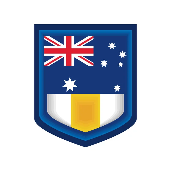 Australia flag insignia — Stock Vector