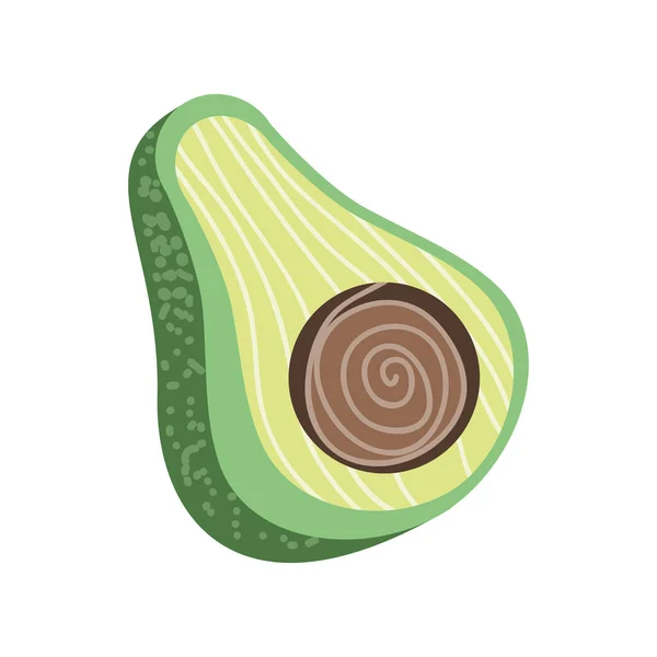 Avocado icona fresca — Vettoriale Stock