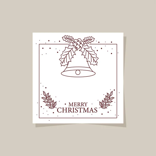 Frohe Weihnachten elegante Karte — Stockvektor