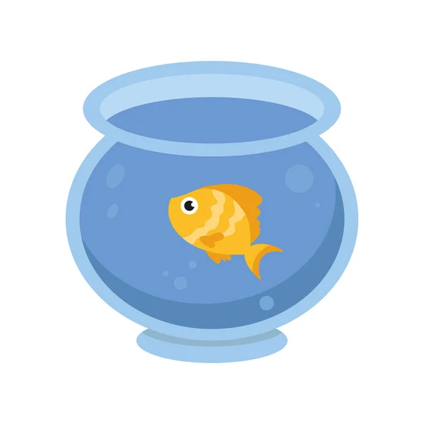 Fisk i en skål — Stock vektor