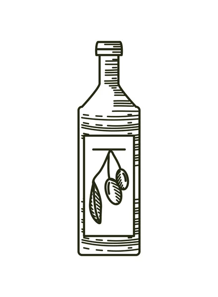 Aceite de oliva botella — Archivo Imágenes Vectoriales