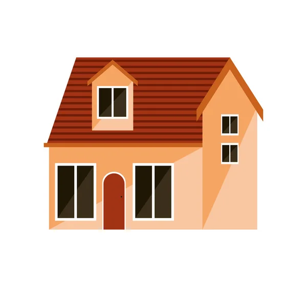 House facade icon — Stock Vector