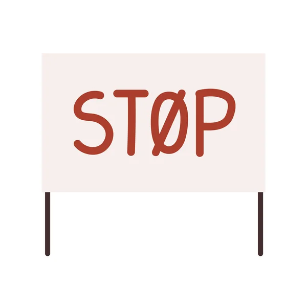 Stopp-Plakat — Stockvektor