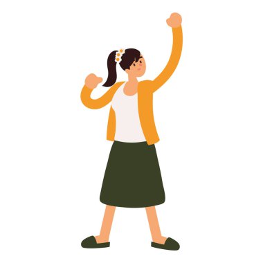 Kadın kolunu kaldırdı