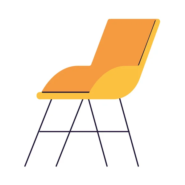 Meubles de chaise jaune — Image vectorielle