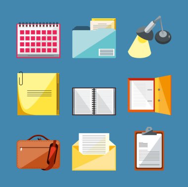 ofis malzemeleri simgeleri