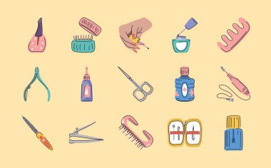 simge ayarlı manikür