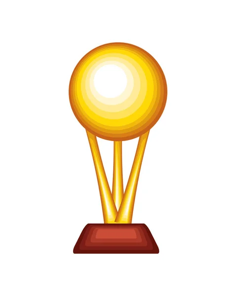 Trofej zlatého míče — Stockový vektor