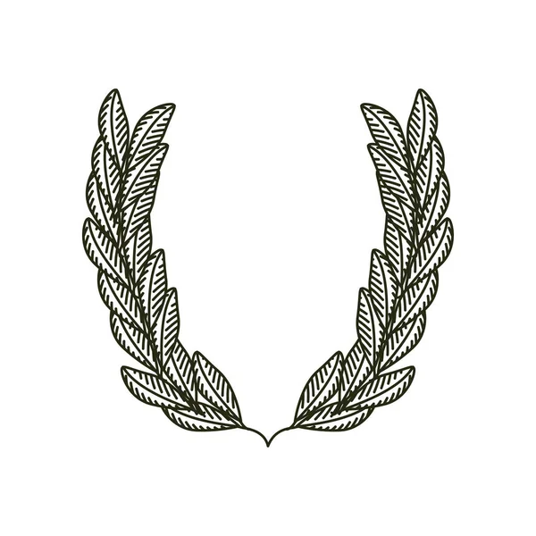 Defne çelengi oyması