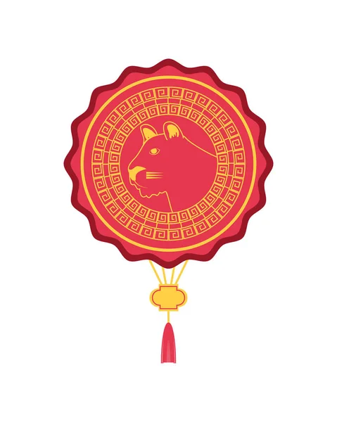 Китайський Новий рік Тигра — стоковий вектор
