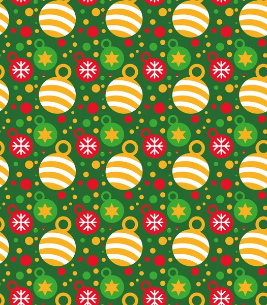 Patrón de bolas de Navidad — Archivo Imágenes Vectoriales
