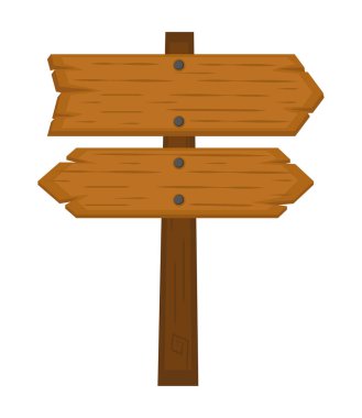 tahta işaret direği okları