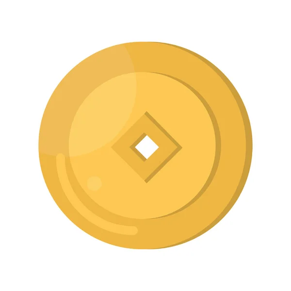 Gold alte Münze — Stockvektor
