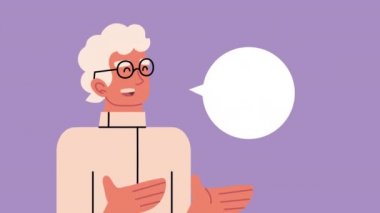 Doktor işçi karakteri canlandırma konuşuyor