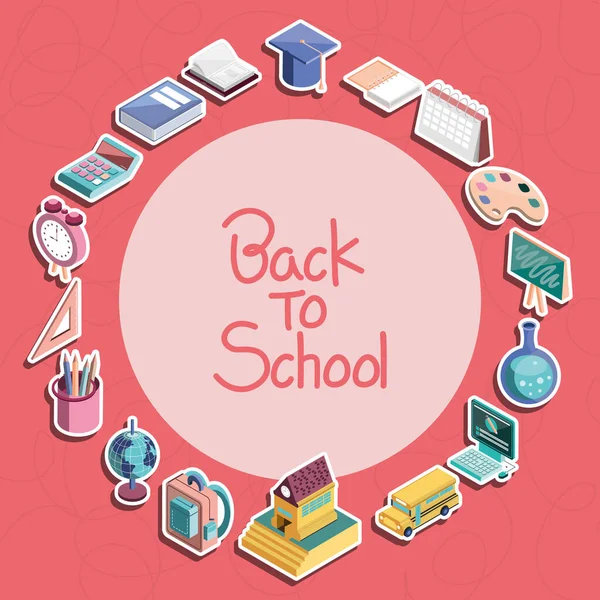 Back to school badge — Stock Vector