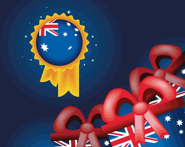 Δώρα για την ημέρα της Αυστραλίας — Διανυσματικό Αρχείο