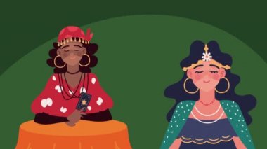 Irklar arası cadı falcısı karakterleri anlatıyor