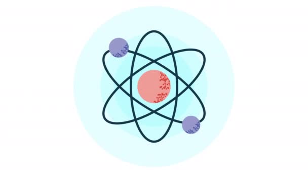 Atom molekülü laboratuarı tıbbi — Stok video