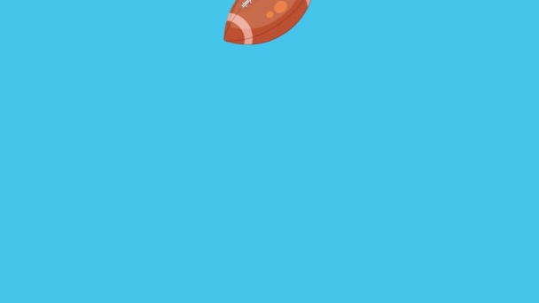 アメリカンフットボールの風船のパターン — ストック動画