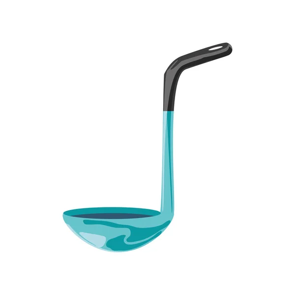 Kitchen ladle utensil — Vetor de Stock