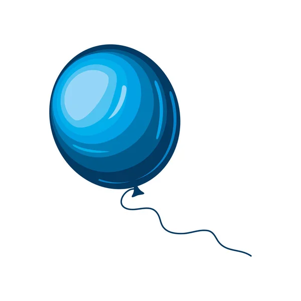 Mavi balon simgesi — Stok Vektör