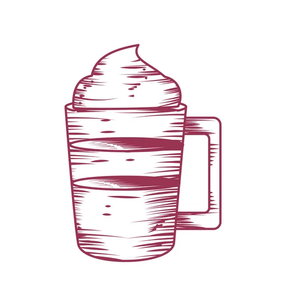 Xícara de café frio —  Vetores de Stock