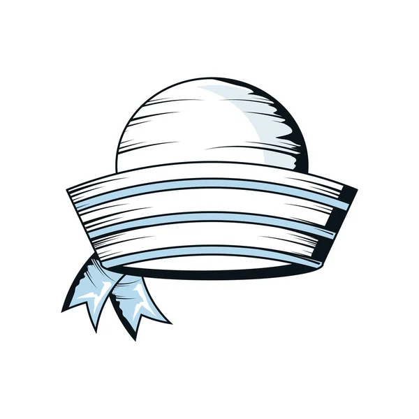 セーラー帽の航海 — ストックベクタ