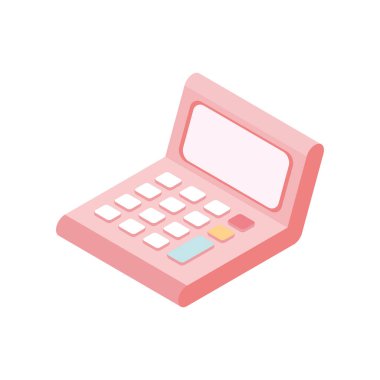 Hesap makinesi izometrik simgesi