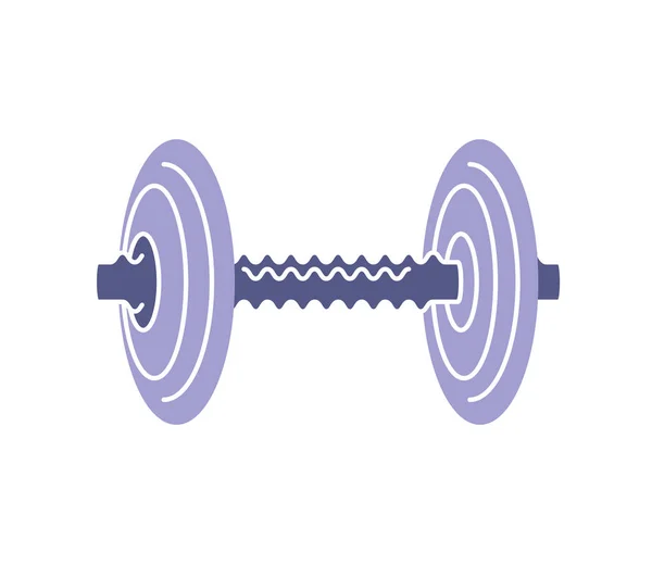 Fitness dumbbell icon — Stock Vector