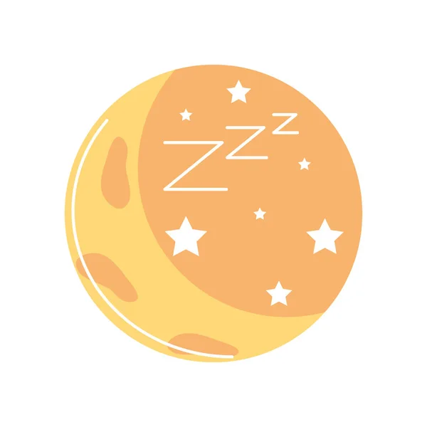 Χρόνος ύπνου φεγγάρι — Διανυσματικό Αρχείο