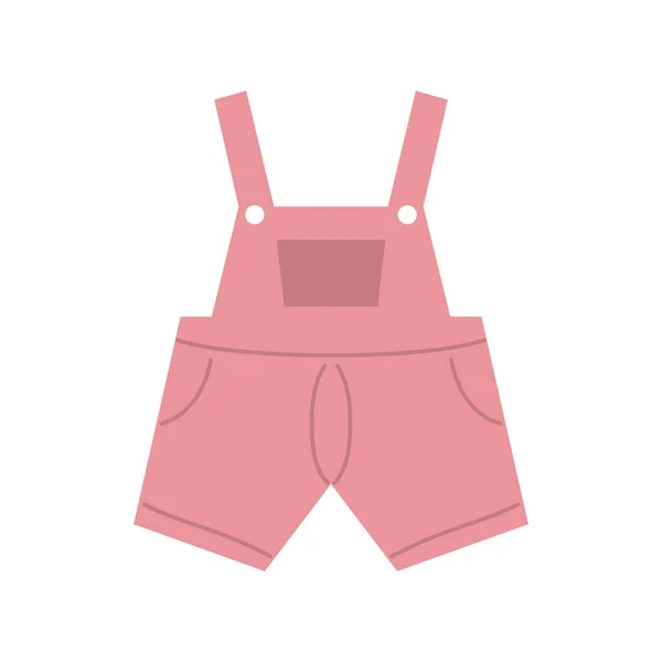 Baby pink clothes icon — Stock Vector