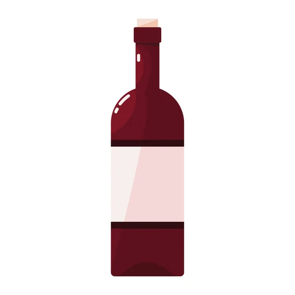 ワインの瓶のテンプレート — ストックベクタ