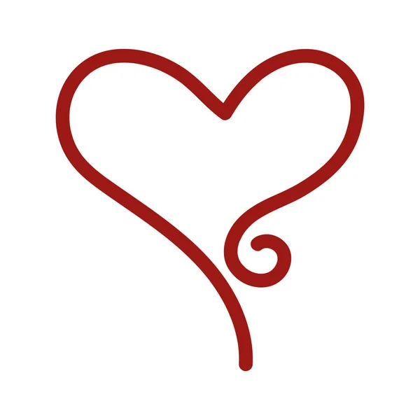 Láska srdce romantika — Stockový vektor