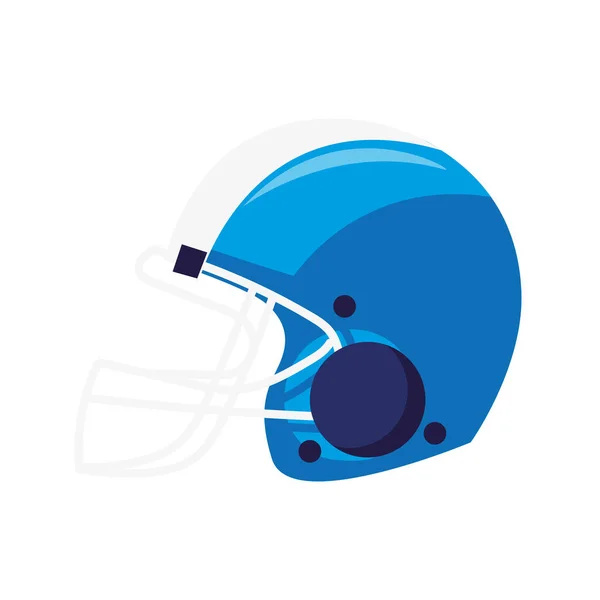 American football blue helmet — 图库矢量图片