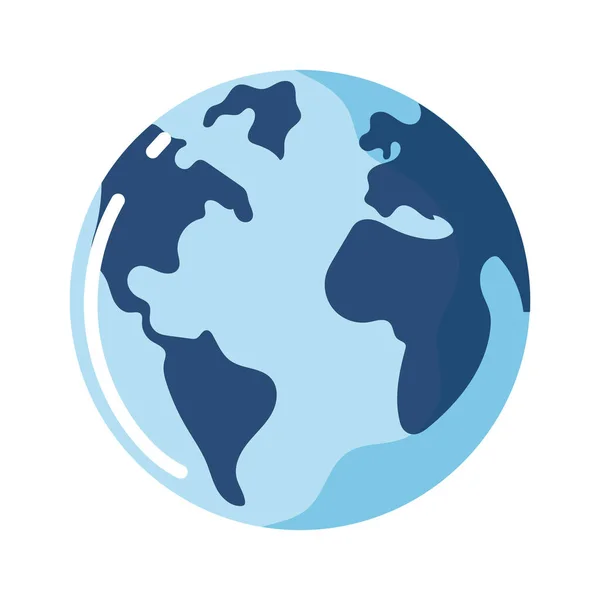World map flat — Stock Vector