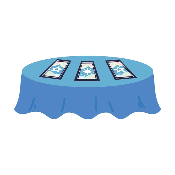 Table avec cartes de tarot — Image vectorielle