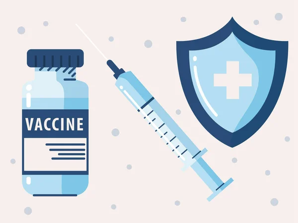 Vaccine medicine icons — 图库矢量图片
