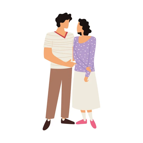 Couple love together — Vector de stock