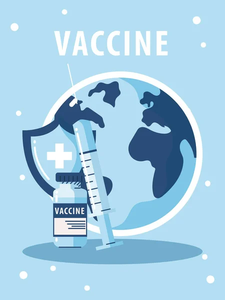 Weltmedizin für Impfstoffe — Stockvektor